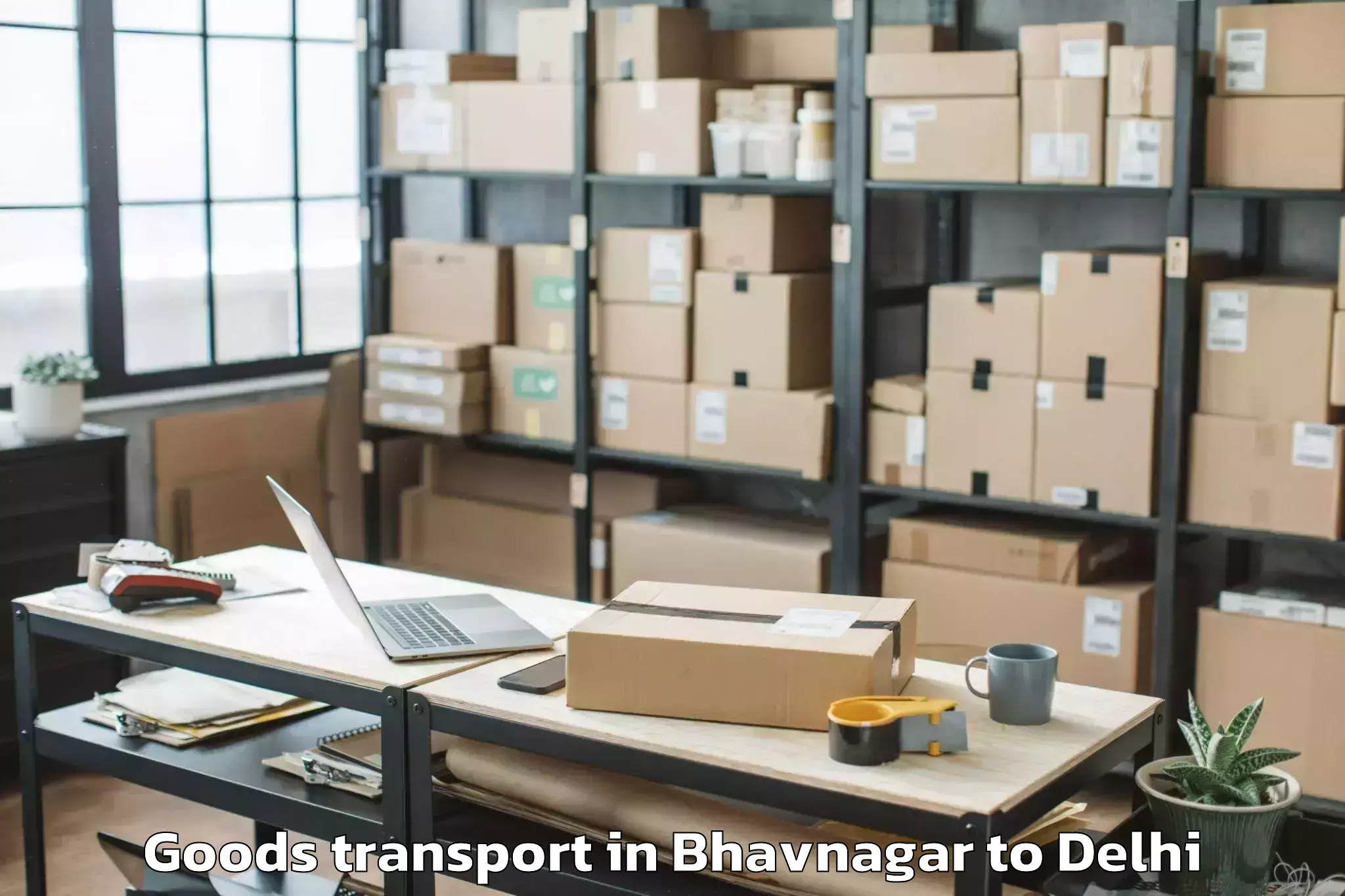 Comprehensive Bhavnagar to Sansad Marg Goods Transport